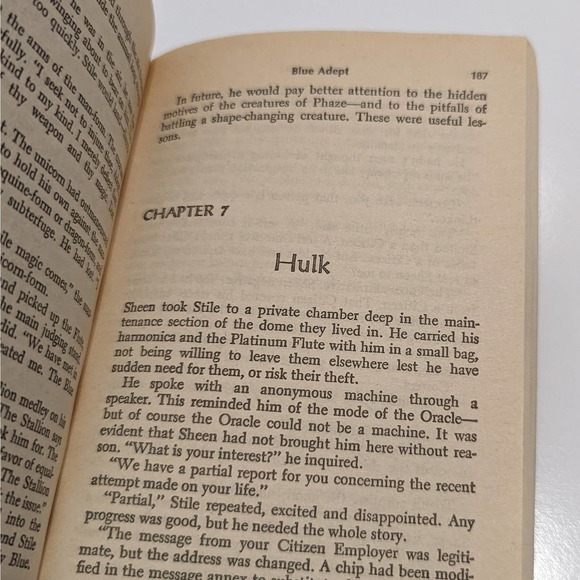 Blue Adept (1987, Paperback) The Apprentice Adept Book 2 - Piers Anthony - Picture 4 of 7